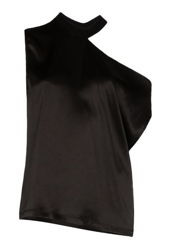 Axel one shoulder silk top