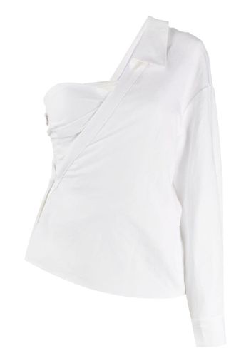 one-shoulder blouse