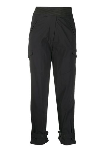 high rise cropped trousers