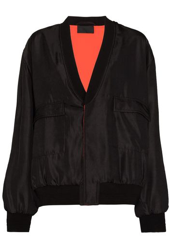 RtA V-neck reversible bomber jacket - Nero