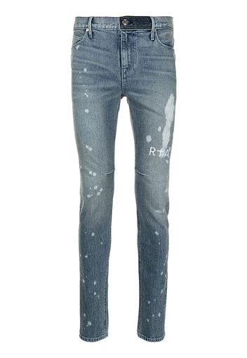 RtA bleached-effect jeans - Blu