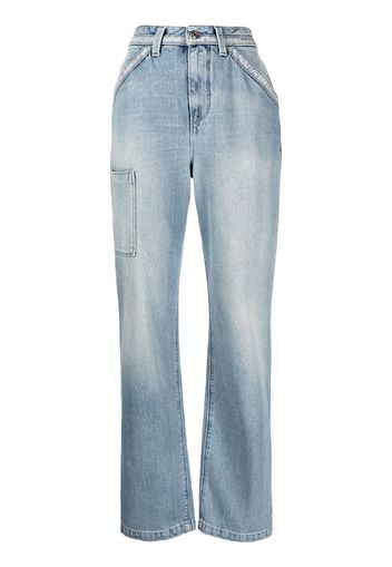 RtA multi-pocket straight leg jeans - Blu