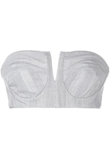 RtA Noa plaid bandeau top - Grigio