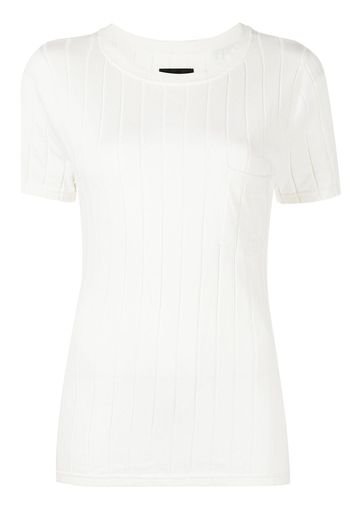 RtA Flavia silk-cotton T-shirt - Bianco