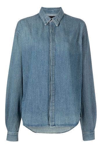 RtA Sierra Japanese denim shirt - Blu