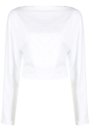 RtA Josefa lace-up top - Bianco