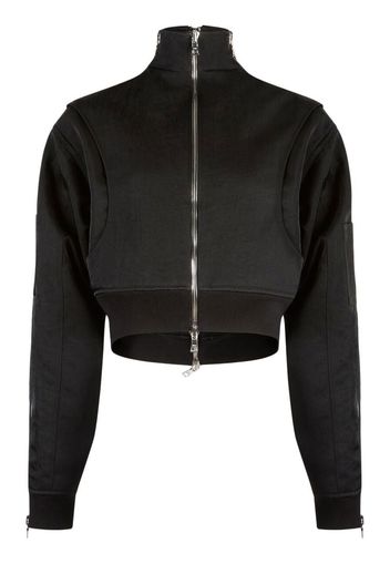 RtA Dulce cropped zip-up jacket - Nero