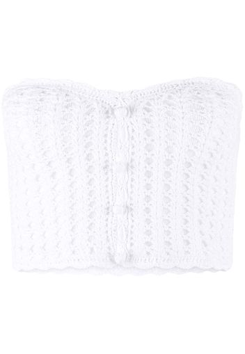 RtA Malu crochet crop top - Bianco