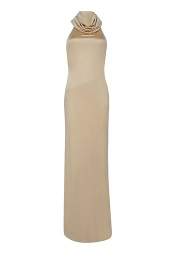 RTA hooded jersey maxi dress - Toni neutri