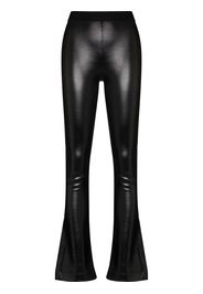 RtA Lais Coated flared leggings - Nero