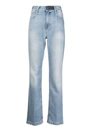 RtA faded straight-leg jeans - Blu