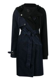 RtA Belinda denim trench coat - Nero