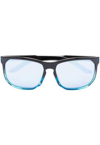 two-tone square-frame sunglasses