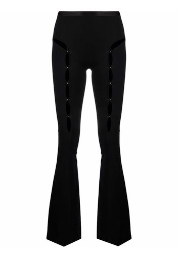 RUI cut out-detail high-waisted trousers - Nero