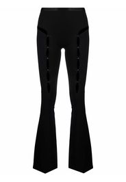 RUI cut out-detail high-waisted trousers - Nero