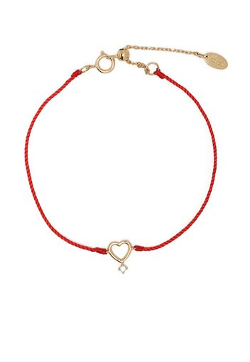 Ruifier Bracciale Scintilla Amore Heart in oro giallo 18kt con diamanti - Rosso