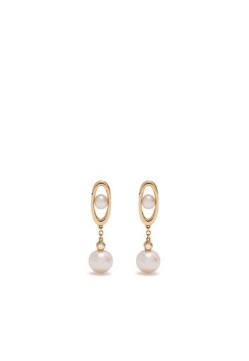 Ruifier Orecchini Morning Dew in oro giallo 18kt con perle e diamanti