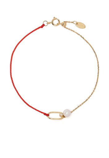 Ruifier Bracciale Astra Moonlight in oro giallo 18kt con perle e diamanti - Rosso