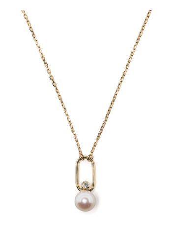 Ruifier Collana con pendente Astra Moonlight in oro giallo 18kt con perle e diamanti