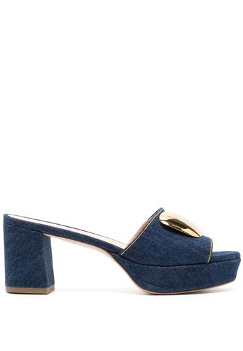 Rupert Sanderson Sandali Tritaz denim - Blu