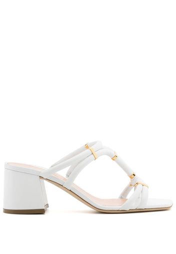 Rupert Sanderson slip-on tubular leather sandals - Bianco