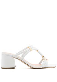 Rupert Sanderson slip-on tubular leather sandals - Bianco