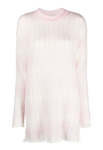 Rus diamond-pattern long-length jumper - Rosa