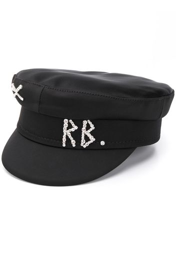 rhinestone logo breton hat