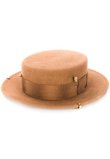 flat peak hat