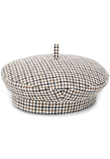 houndstooth pattern beret