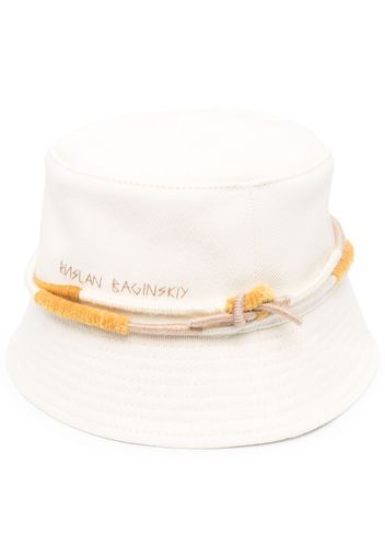 Ruslan Baginskiy logo-print bucket hat - Bianco