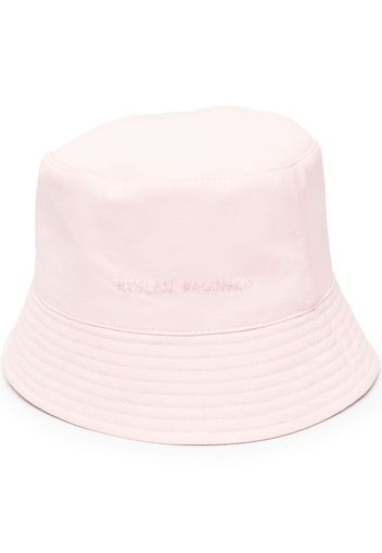 Ruslan Baginskiy logo-print sun hat - Rosa