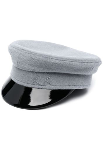 Ruslan Baginskiy logo-detail baker boy hat - Grigio