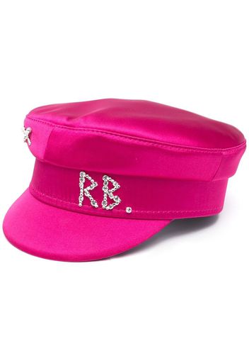 Ruslan Baginskiy crystal-logo baker boy hat - Rosa