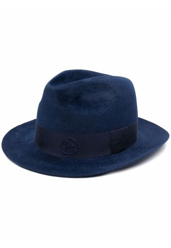 Ruslan Baginskiy embroidered logo fedora hat - Blu