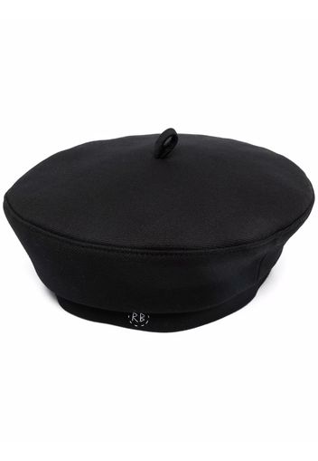 Ruslan Baginskiy stitched-logo beret - Nero