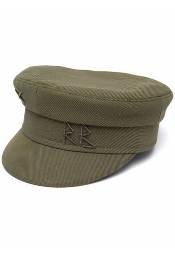 Ruslan Baginskiy embroidered-logo baker boy cap - Verde