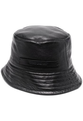 Ruslan Baginskiy leather bucket hat - Nero