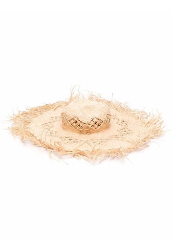 Ruslan Baginskiy woven straw sunhat - Toni neutri