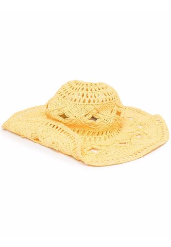 Ruslan Baginskiy woven sun hat - Giallo