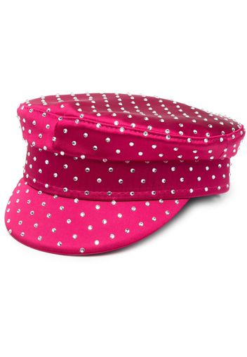 Ruslan Baginskiy embellished baker boy cap - Rosa