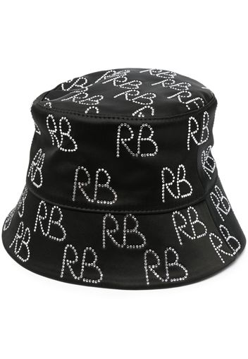 Ruslan Baginskiy crystal-embellished bucket hat - Nero