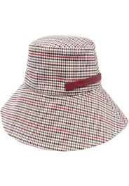 Ruslan Baginskiy houndstooth-pattern bucket hat - Bianco