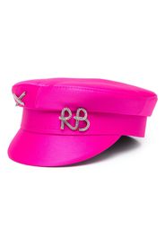 Ruslan Baginskiy logo-appliqué baker boy hat - Rosa