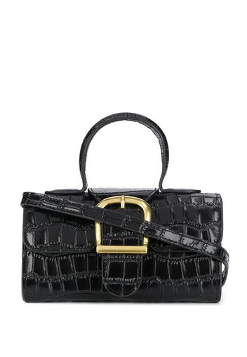 buckle satchel tote