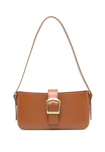 Rylan decorative buckle leather shoulder bag - Marrone