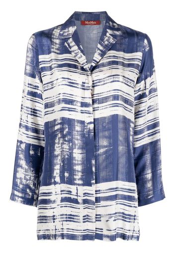 'S Max Mara striped silk shirt - Blu