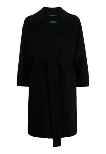 'S Max Mara belted virgin-wool coat - Nero