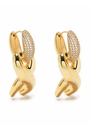 S_S.IL X Drop gem-embellished earrings - Oro