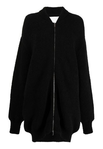 SA SU PHI knitted long-sleeved cardigan - Nero